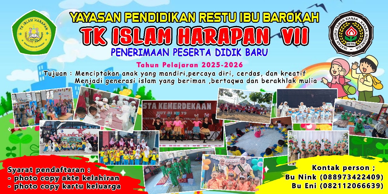 banner TK Islam Harapan Cikarang