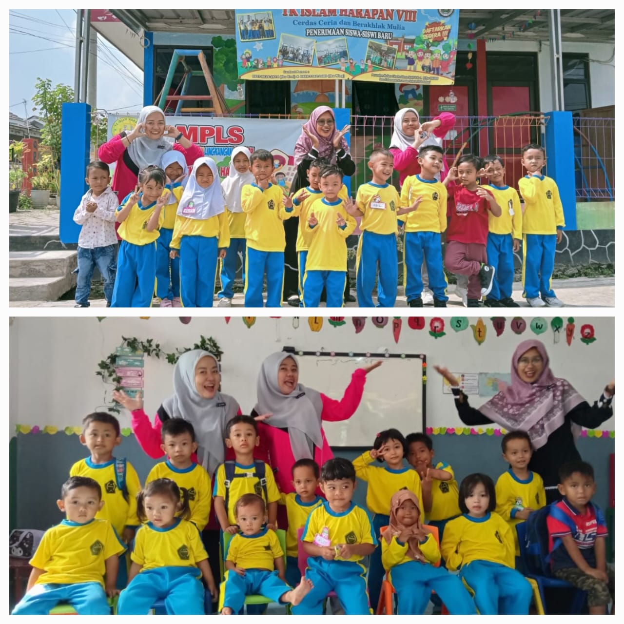 Foto anak TK bersama guru